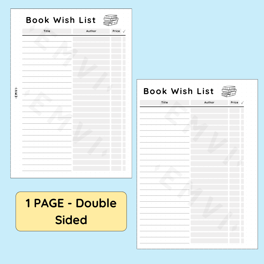book-wish-list for Book Fair Wish List Template Free Printable Book Wish List for Book Fair Wish List Template Free Printable