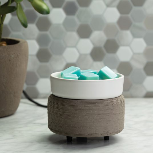 Grey Texture 2-In-1 Classic Wax Warmer