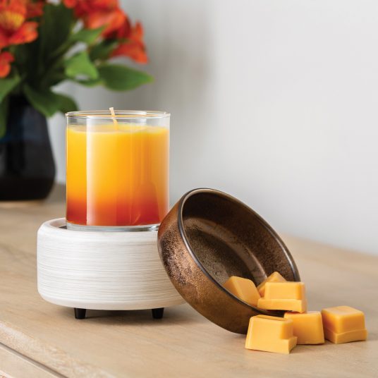 White Washed Bronze 2-In-1 Classic Wax Warmer
