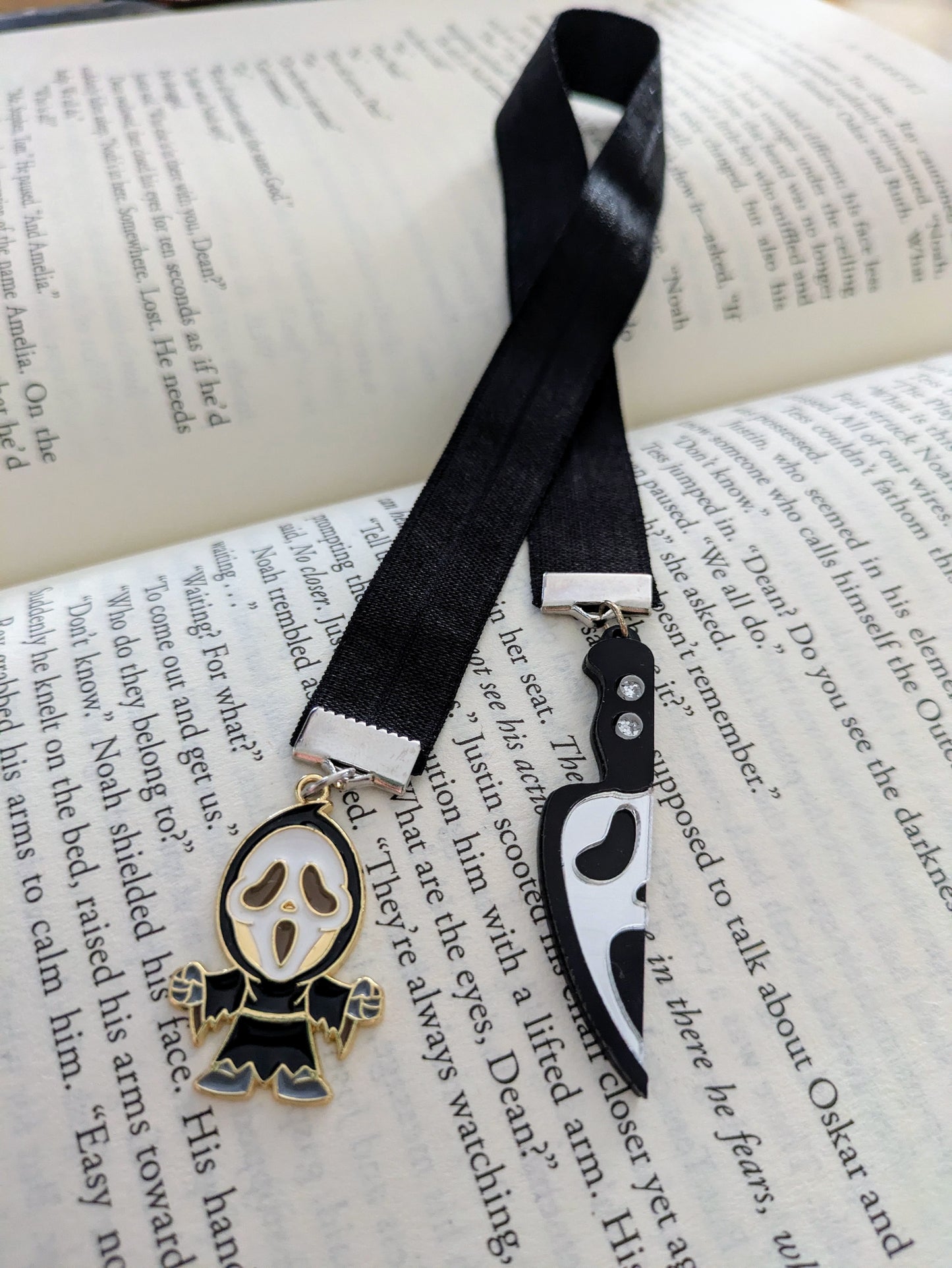 Mr. Ghost Face Ribbon Bookmark