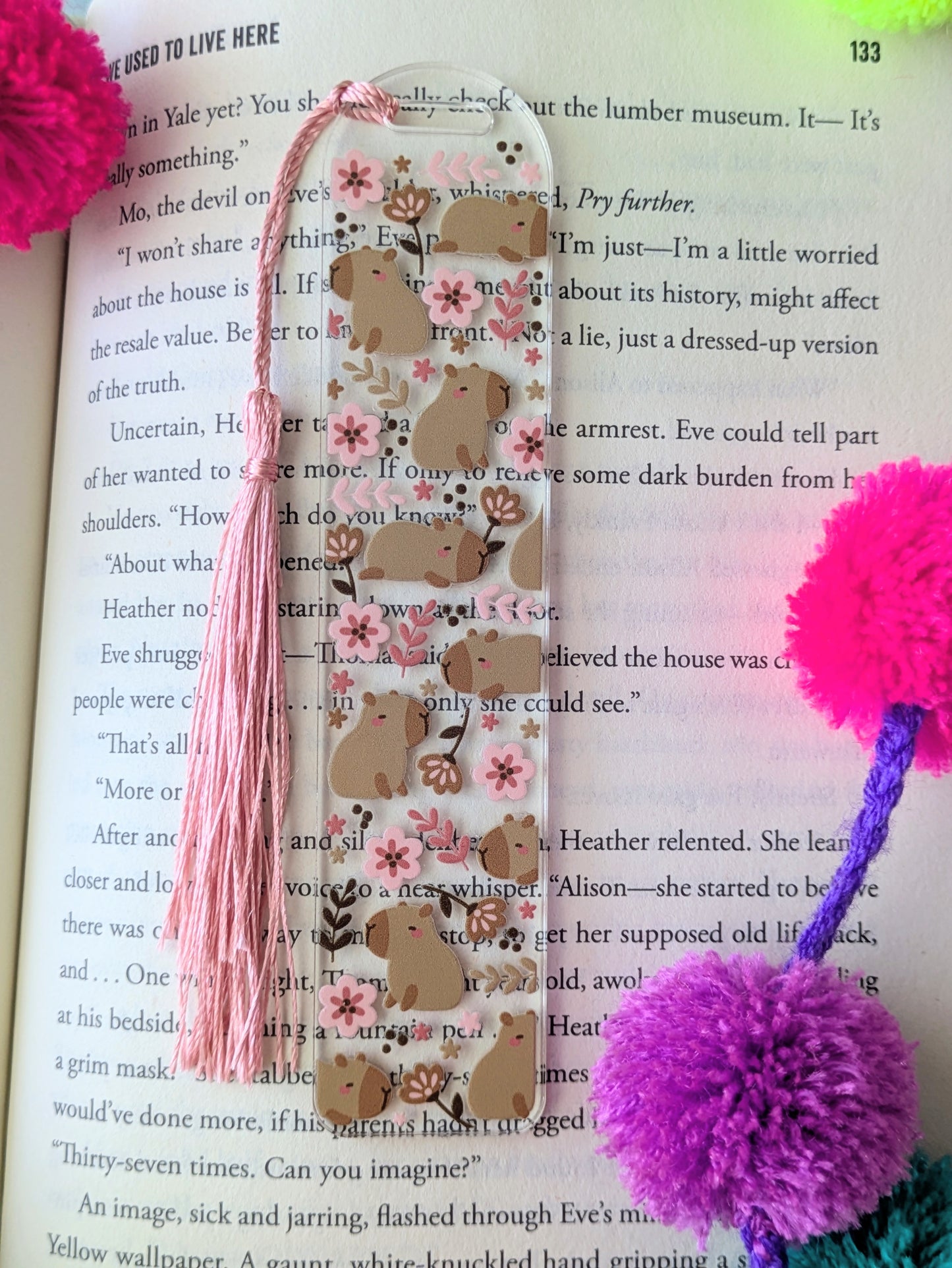Capybara Acrylic Bookmark