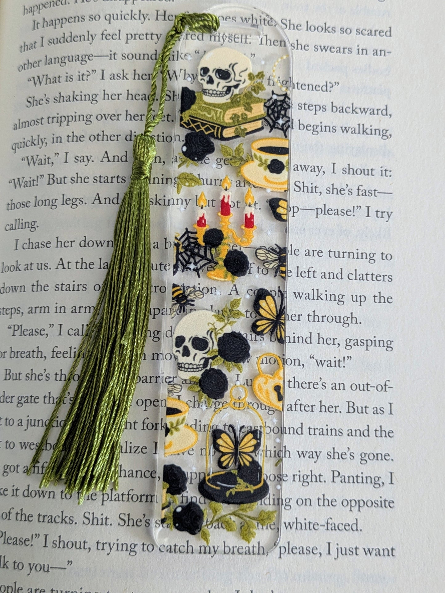 Dark Academia Acrylic Bookmark