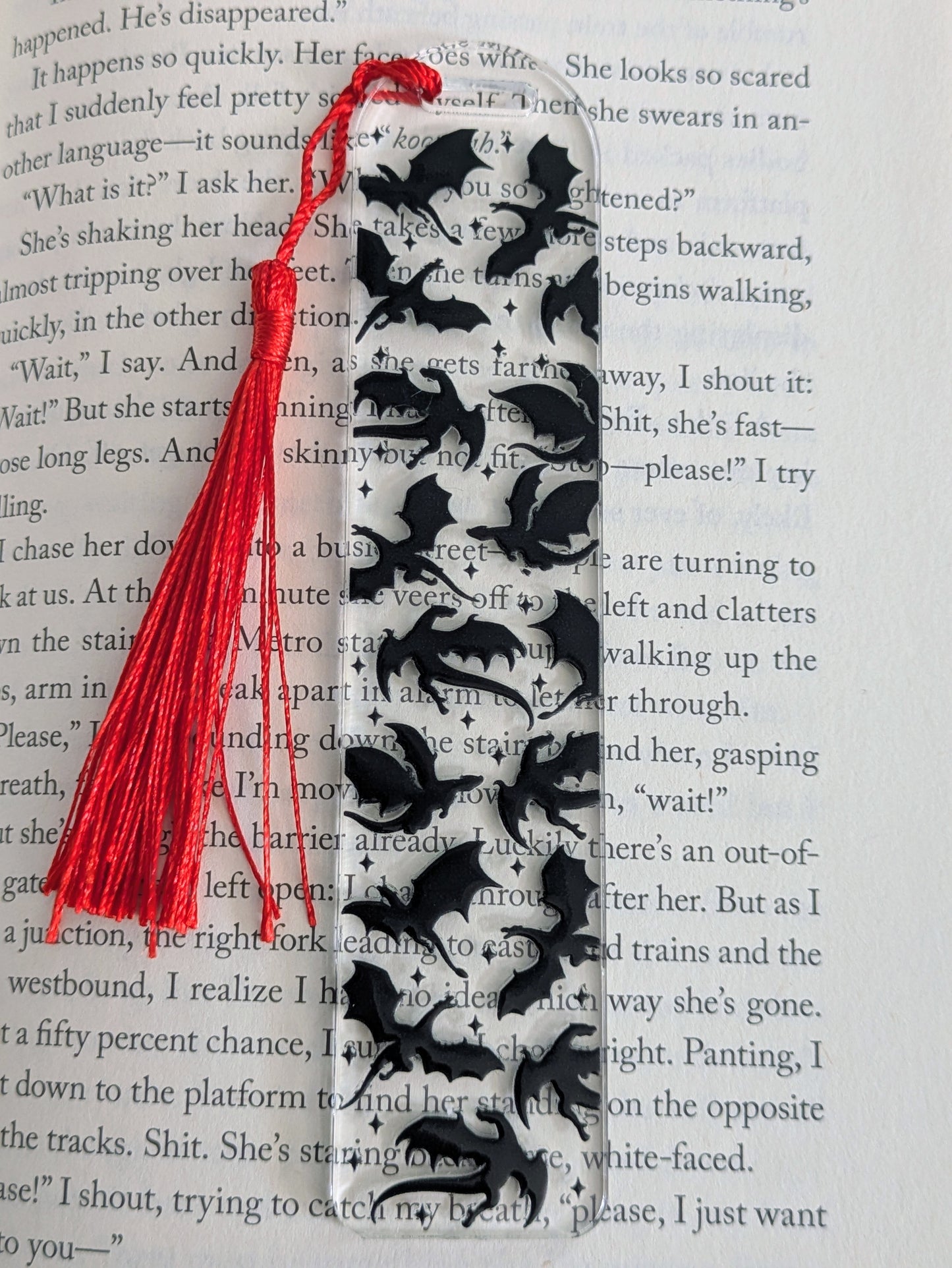 Fantasy Dragons Acrylic Bookmark